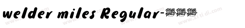welder miles Regular字体转换